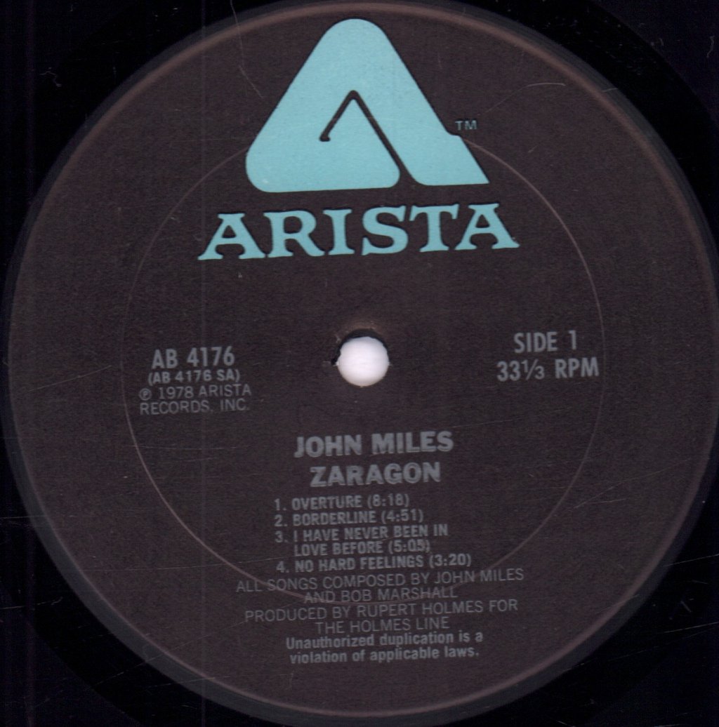 John Miles - Zaragon - Lp