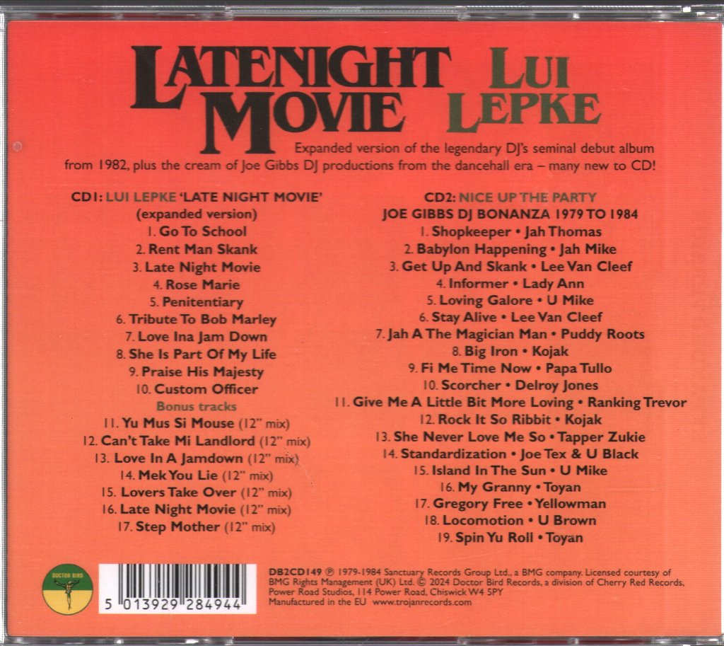 Louie Lepkie - Late Night Movie - Double Cd