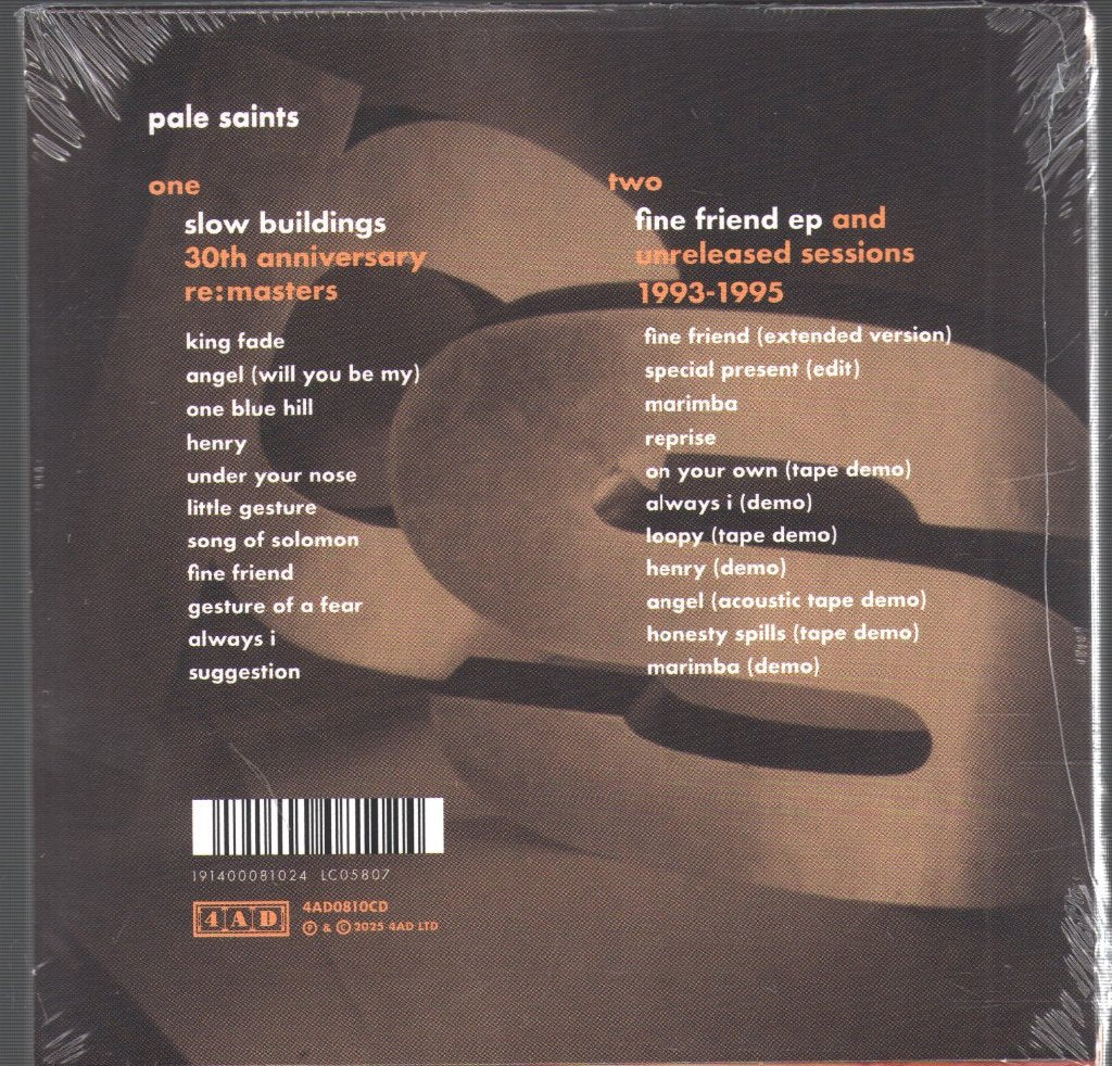 Pale Saints - Slow Buildings - Double CD-R