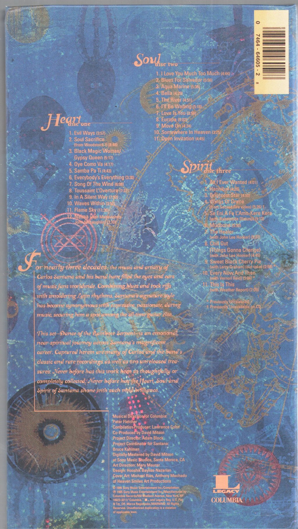 Santana - Dance Of The Rainbow Serpent - Cd Set