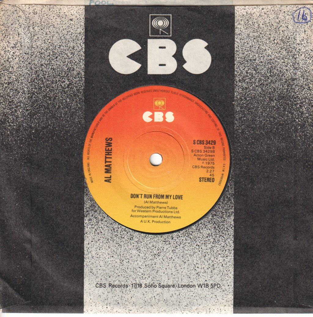 Al Matthews - Fool - 7 Inch