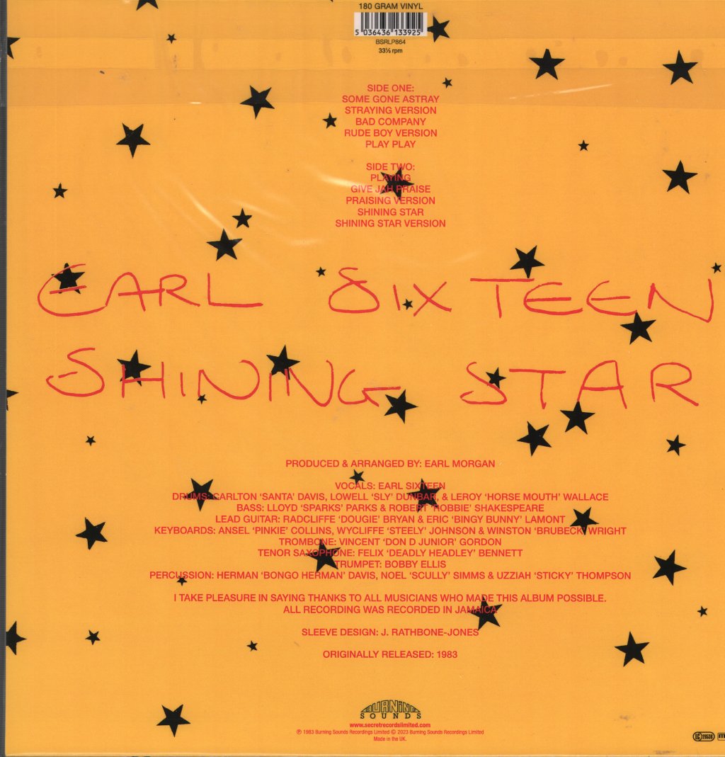 Earl Sixteen - Shining Star - Lp