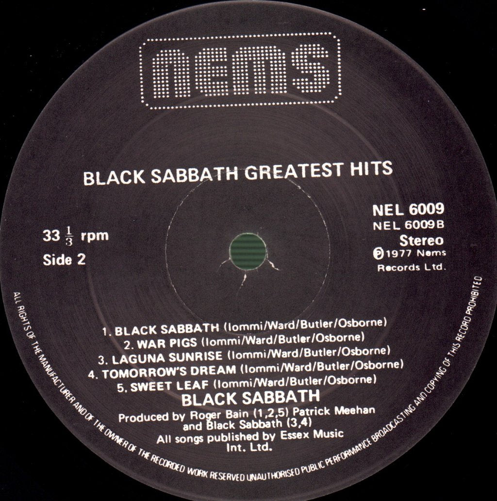 Black Sabbath - Greatest Hits - Lp
