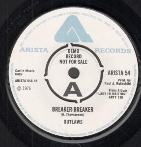 Outlaws (Rock Group) - Breaker Breaker - 7 Inch