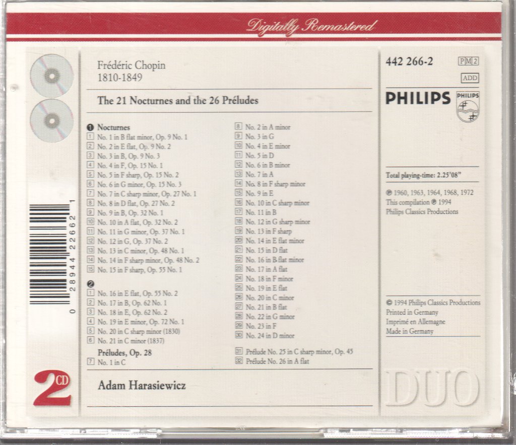 Chopin - 21 Nocturnes / The 26 Préludes - Double Cd