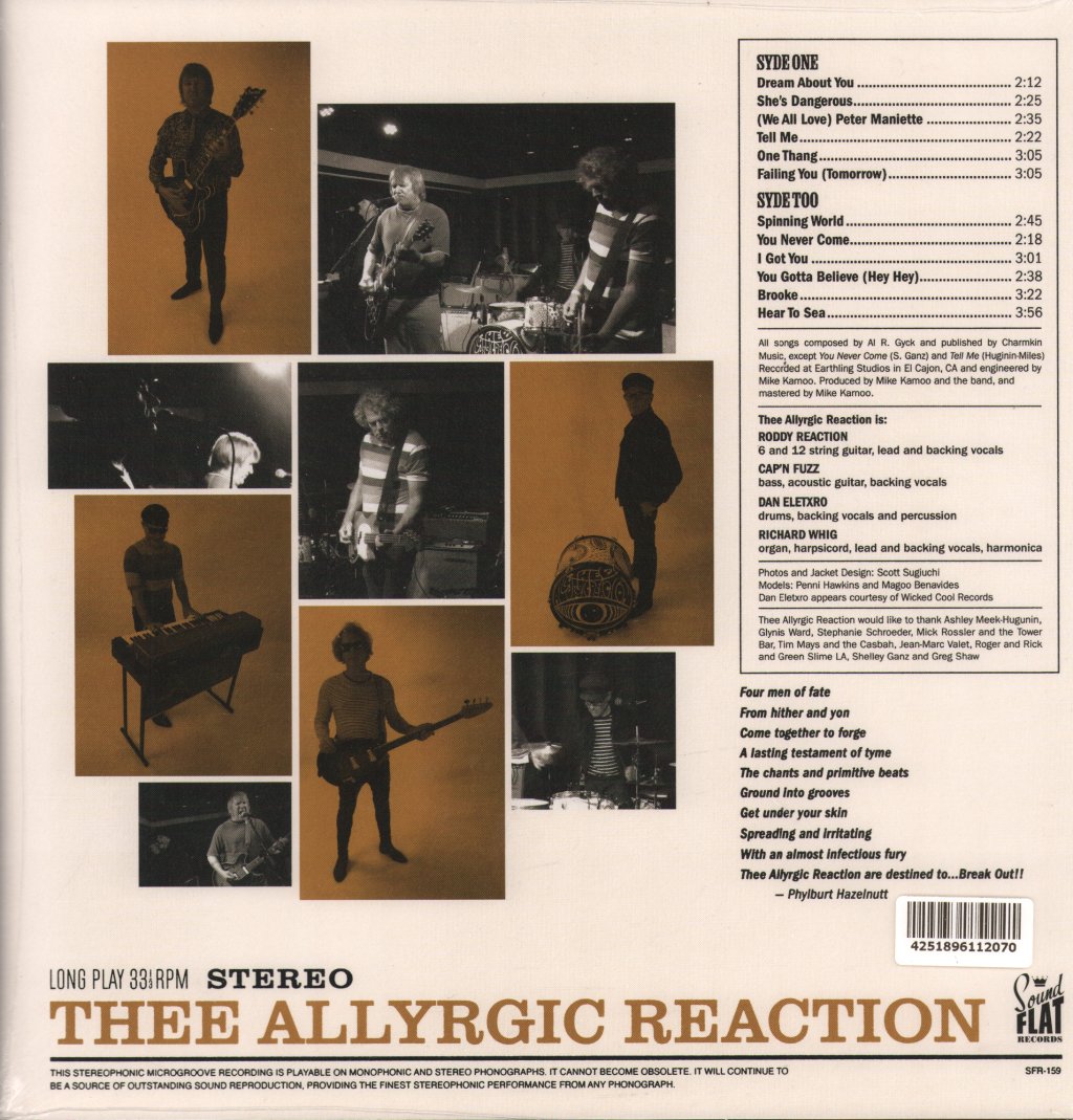 Thee Allyrgic Reaction - Thee Allyrgic Reaction - Lp