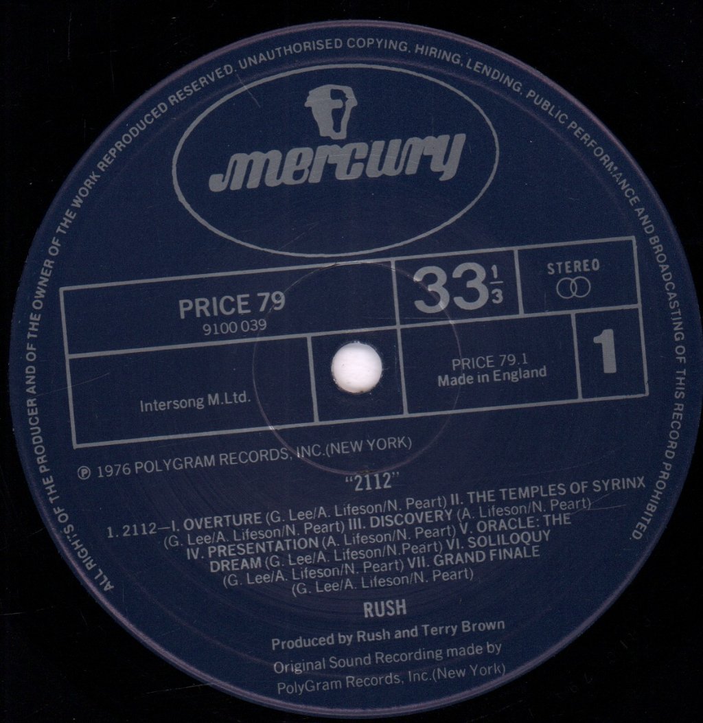 Rush - 2112 - Lp
