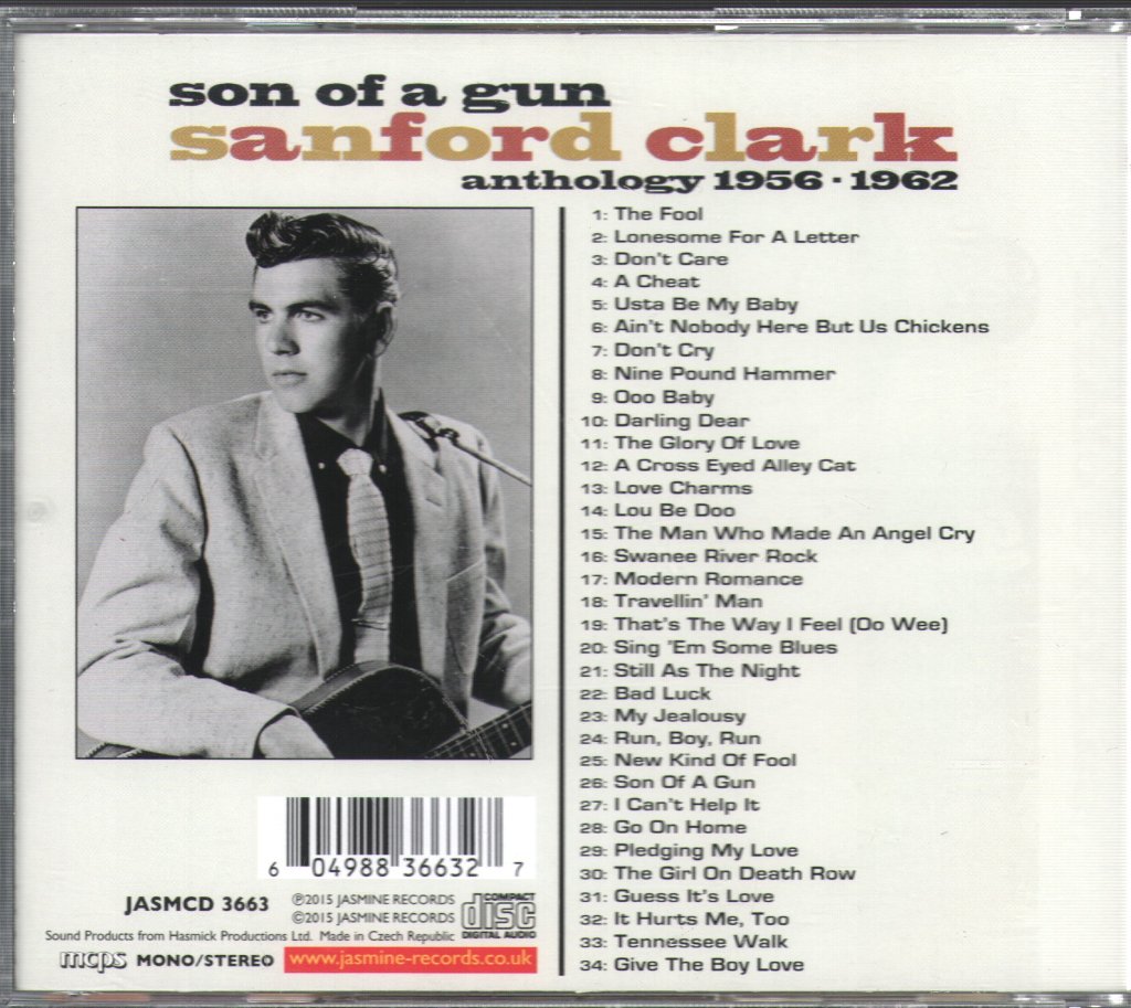 Sanford Clark - Son Of A Gun (Anthology 1956-1962) - Cd