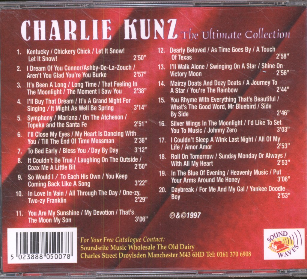 Charlie Kunz - Ultimate Collection - Cd