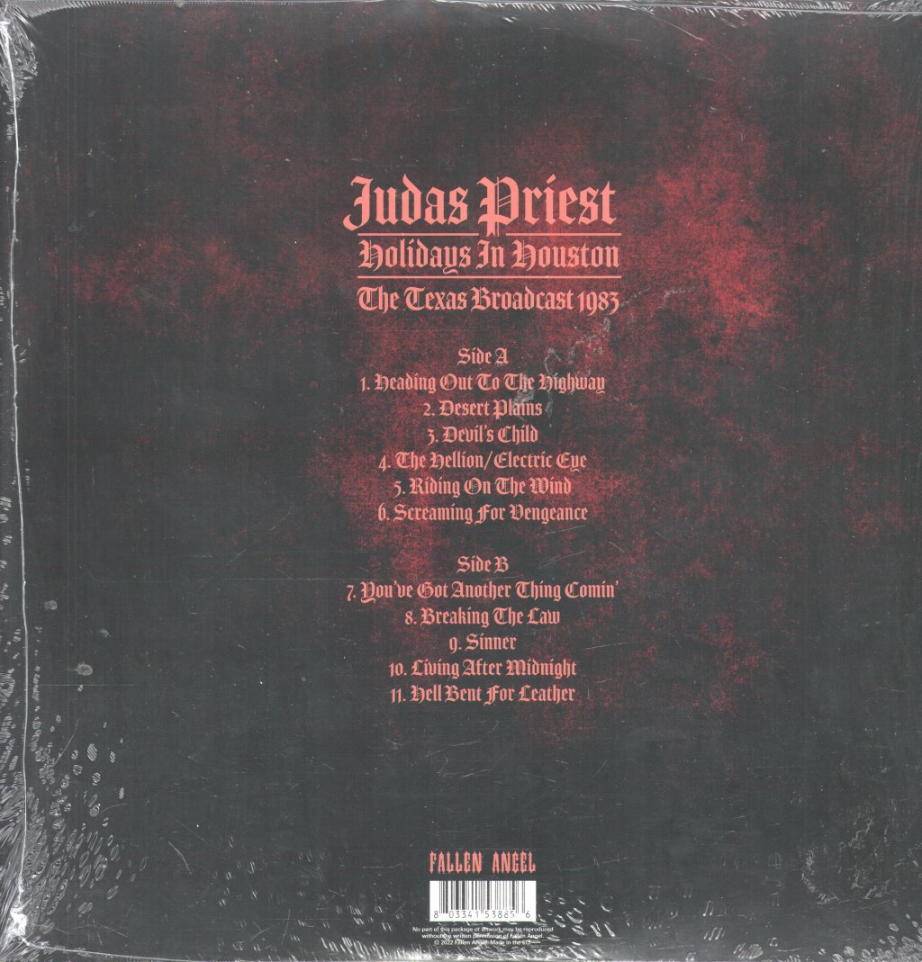 Judas Priest - Holidays In Houston (The Texas Broadcast 1983) - Lp