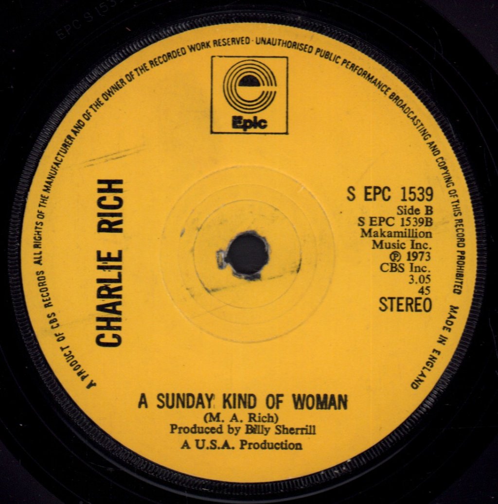 Charlie Rich - Behind Closed Doors - 7 Inch