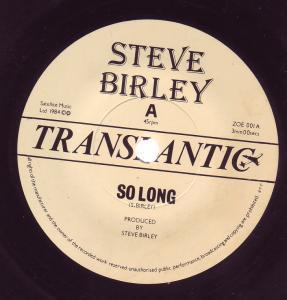 Steve Birley - So Long - 7 Inch