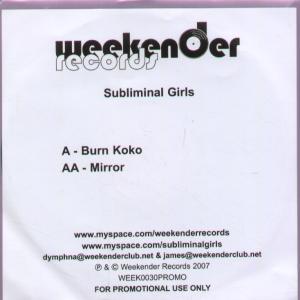 Subliminal Girls - Burn Koko - Cdr