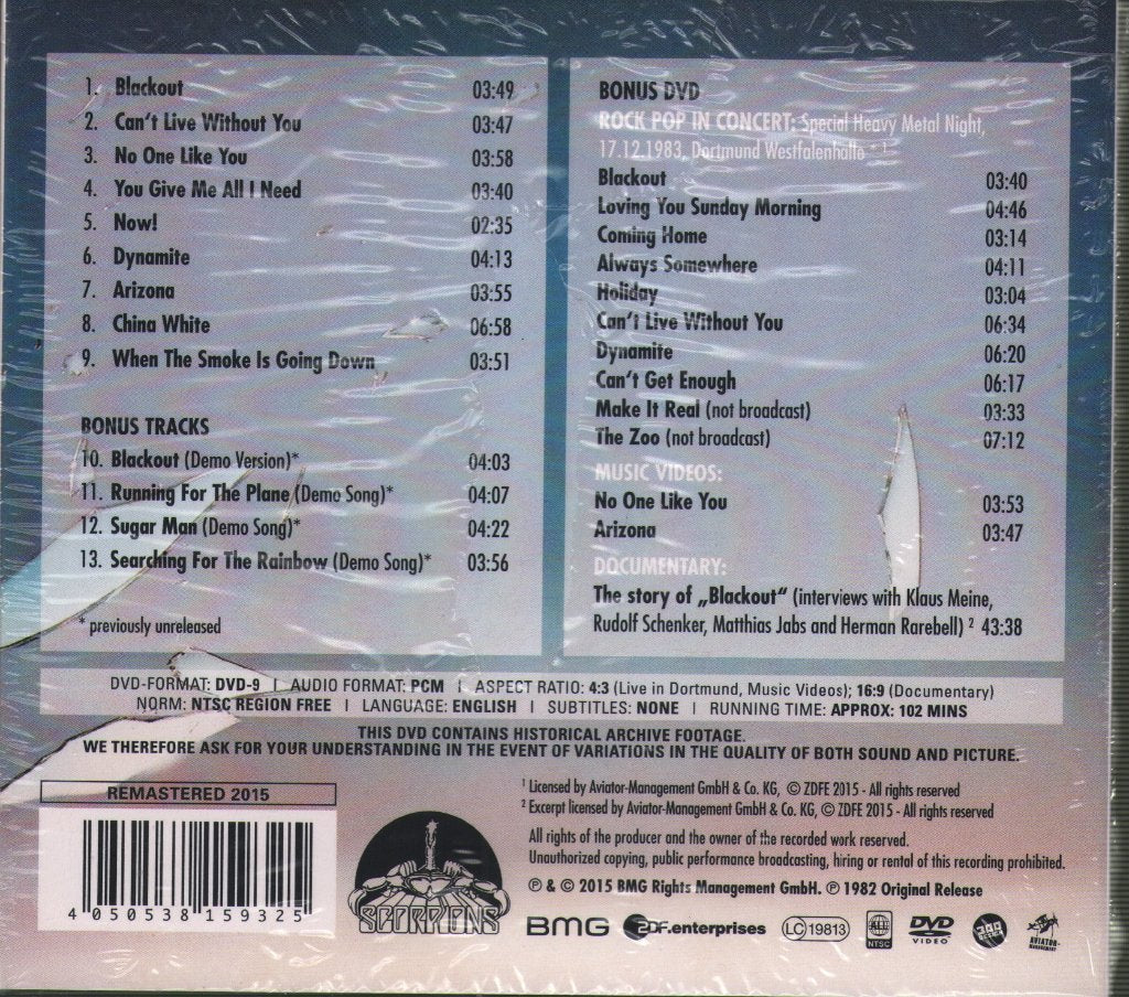 Scorpions - Blackout - Cd/Dvd