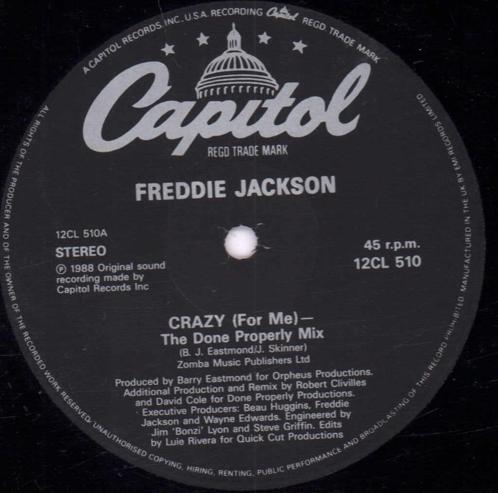 Freddie Jackson - Crazy - 12 Inch