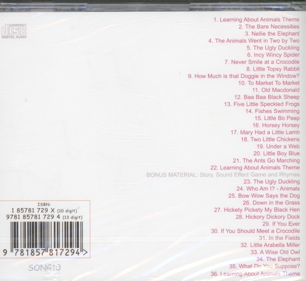 Songs For Learning About Animals - Songs For Learning About Animals - Cd
