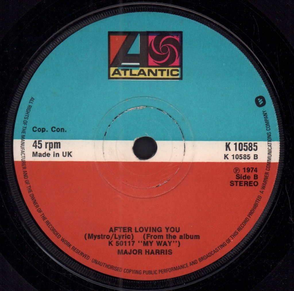 Major Harris - Love Won't Let Me Wait - 7 Inch