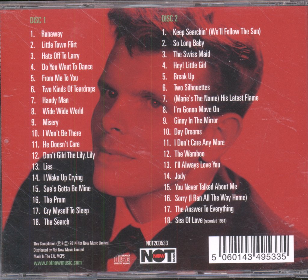 Del Shannon - "Runaway" Hits Of - Double Cd