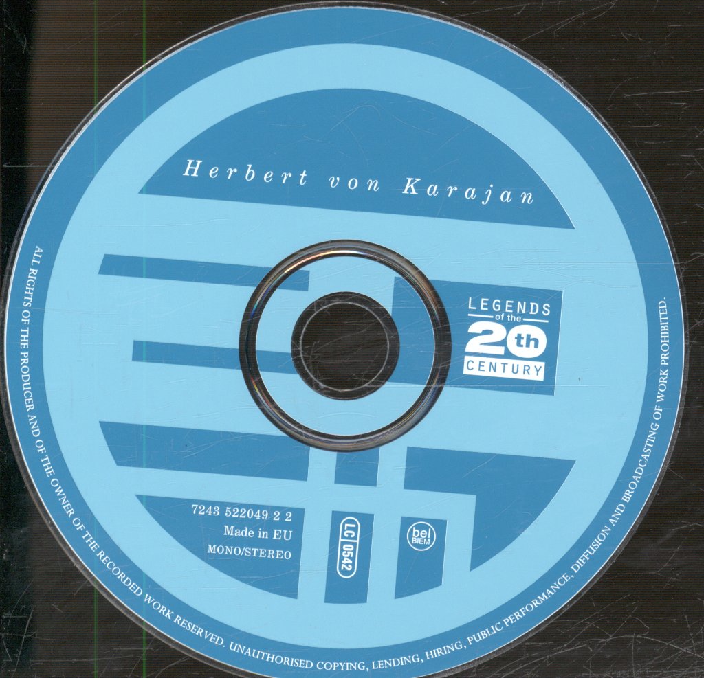 Herbert Von Karajan - Legends Of The 20th Century - Cd