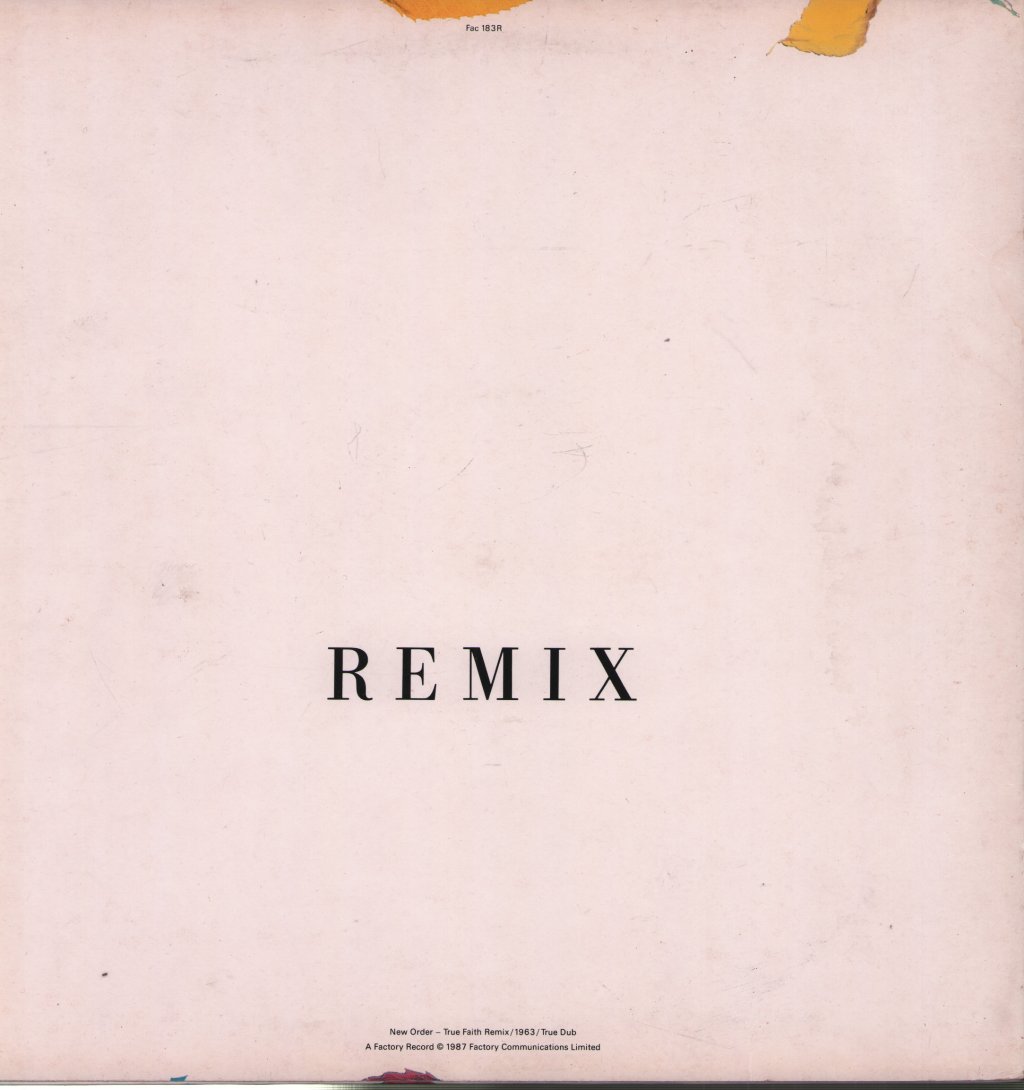 New Order - True Faith Remix - 12 Inch