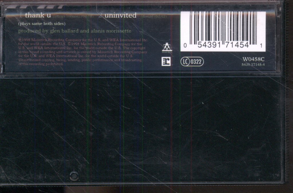 Alanis Morissette - Thank U - Cassette