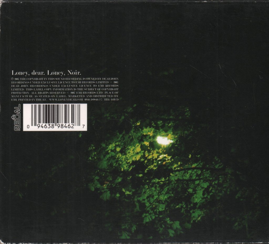 Lonely Dear - Loney, Noir. - Cd