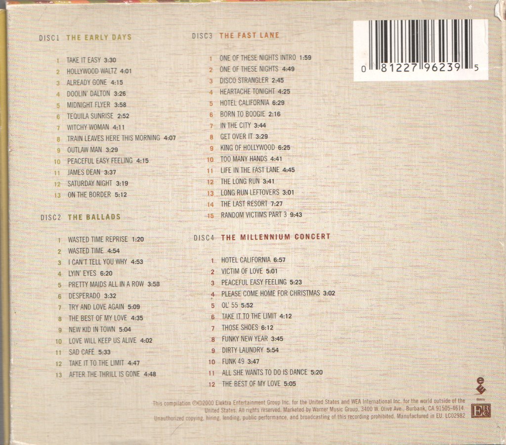 Eagles - Selected Works 1972-1999 - Cd Set