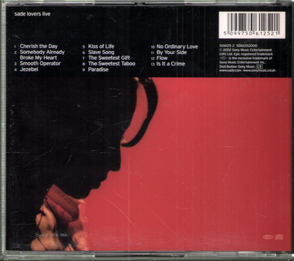 Sade - Lovers Live - Cd