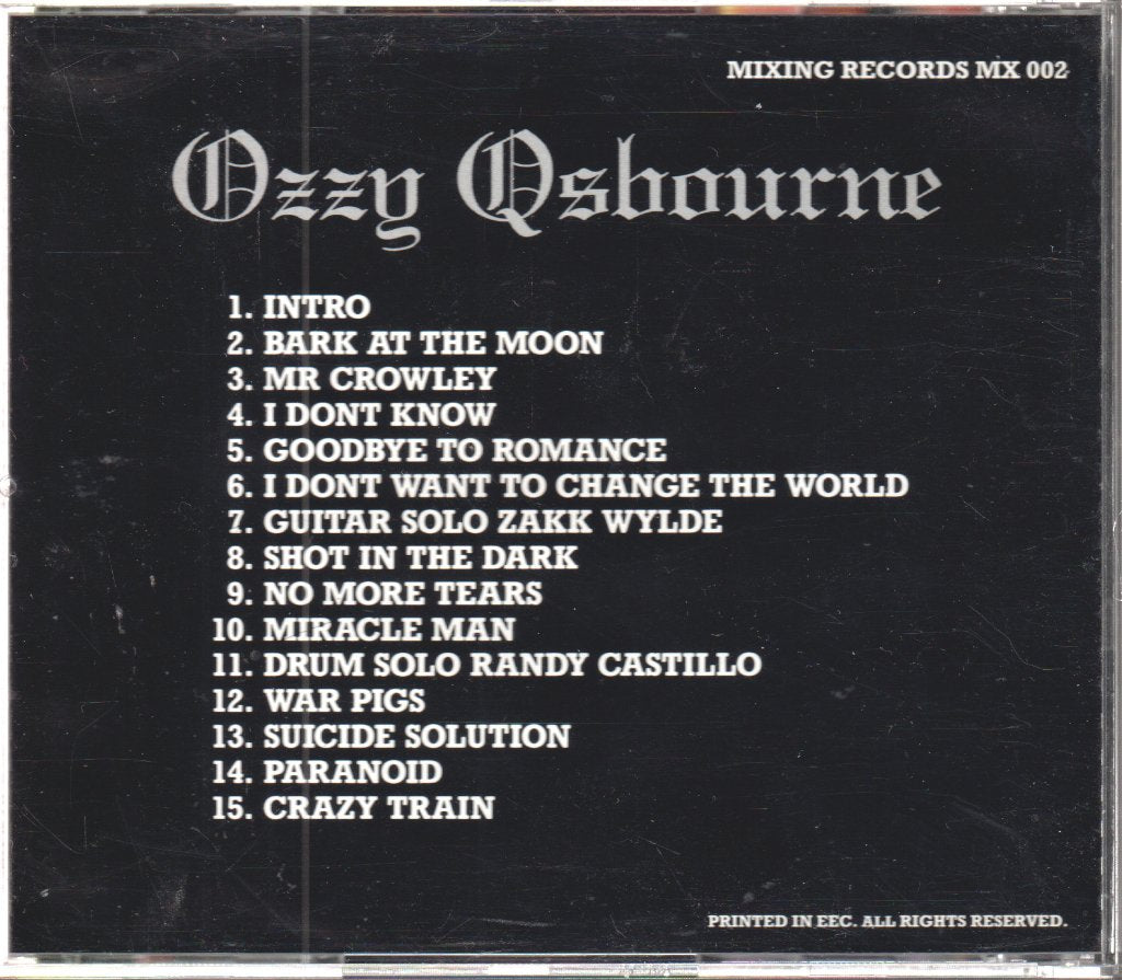 Ozzy Osbourne - Crazy Miracle Man - Cd