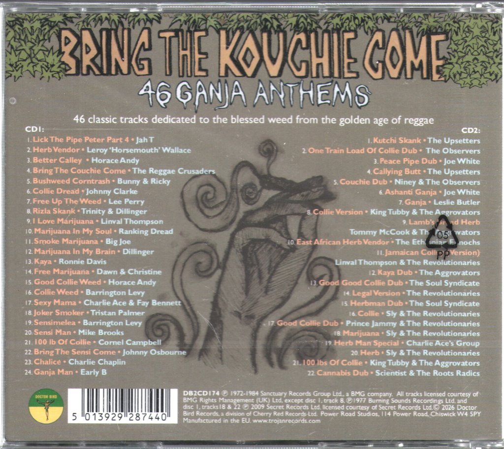 Various Artists - Bring The Kouchie Come (46 Ganja Anthems) - Double Cd