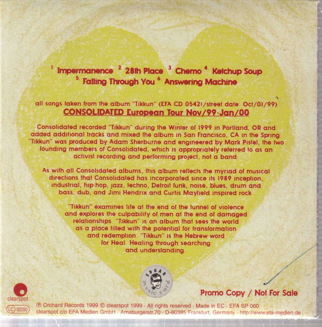 Consolidated - Impermanence E.P. - Cd