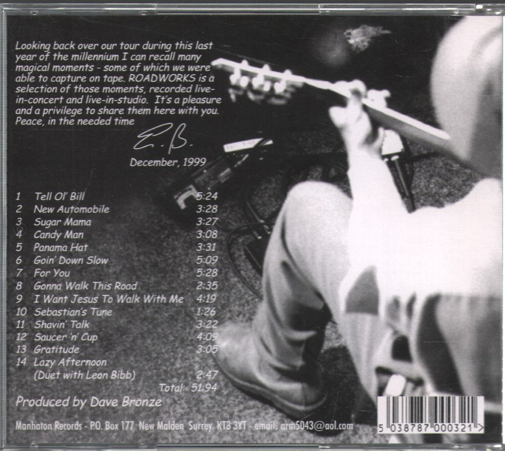 Eric Bibb - Roadworks - Cd
