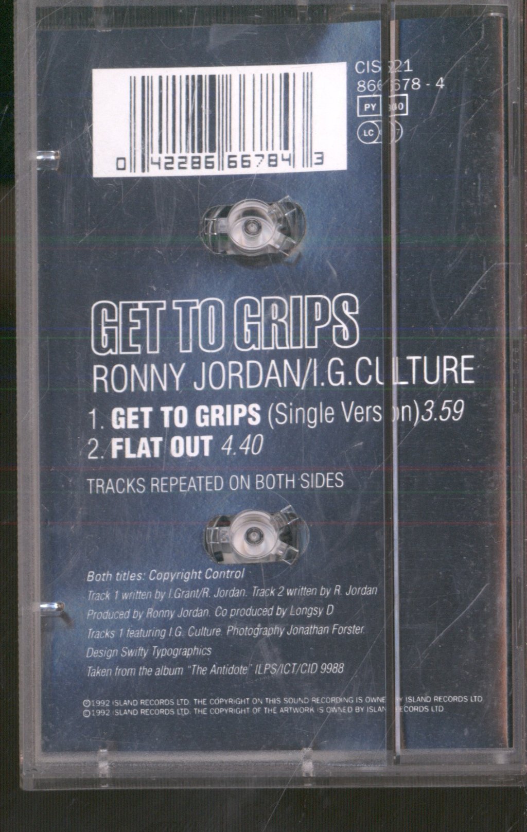Ronny Jordan - Get To Grips - Cassette
