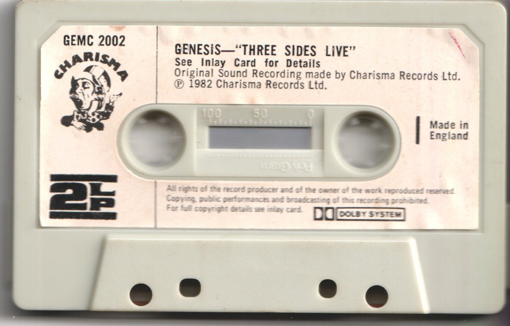 Genesis - Three Sides Live - Cassette