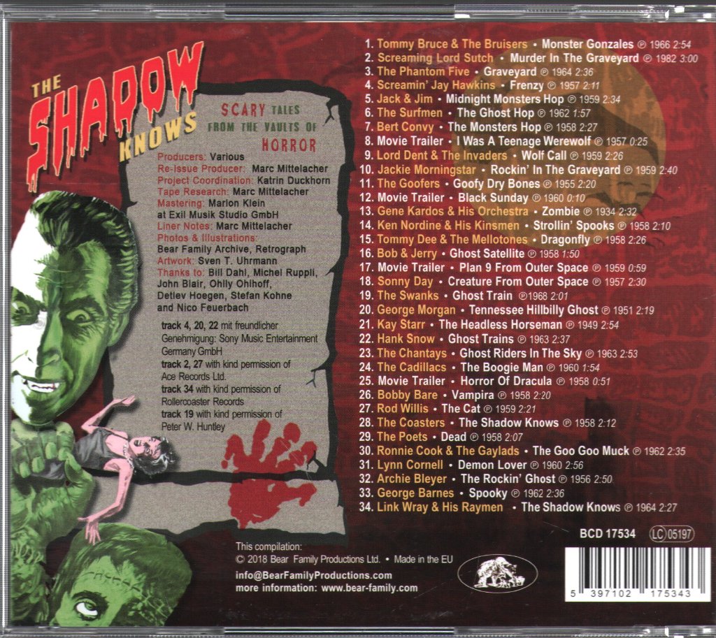 Various Artists - Shadow Knows - Cd
