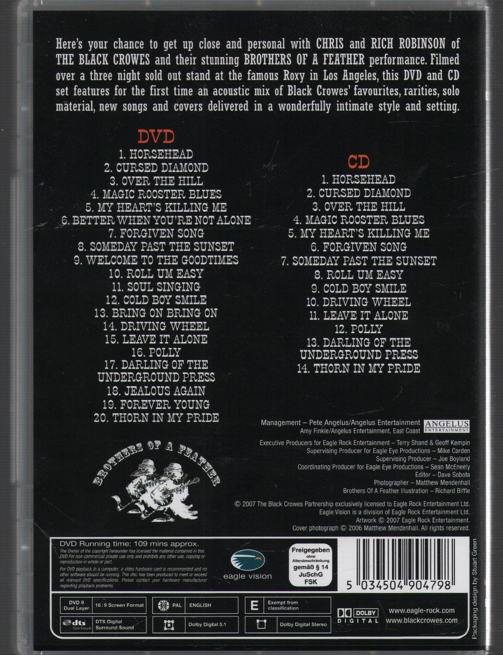 Brothers Of A Feather - Live At The Roxy - Cd/Dvd