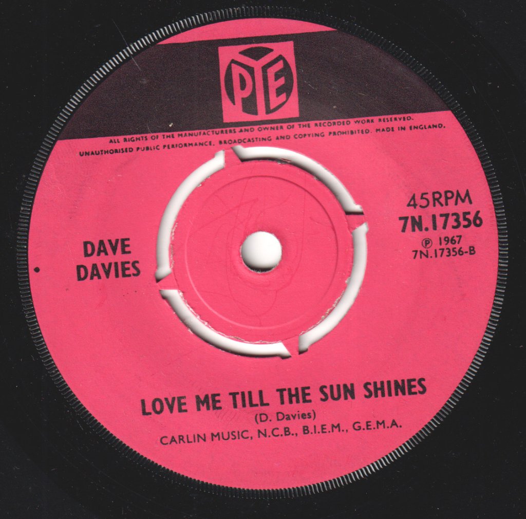 Dave Davies - Death Of A Clown - 7 Inch