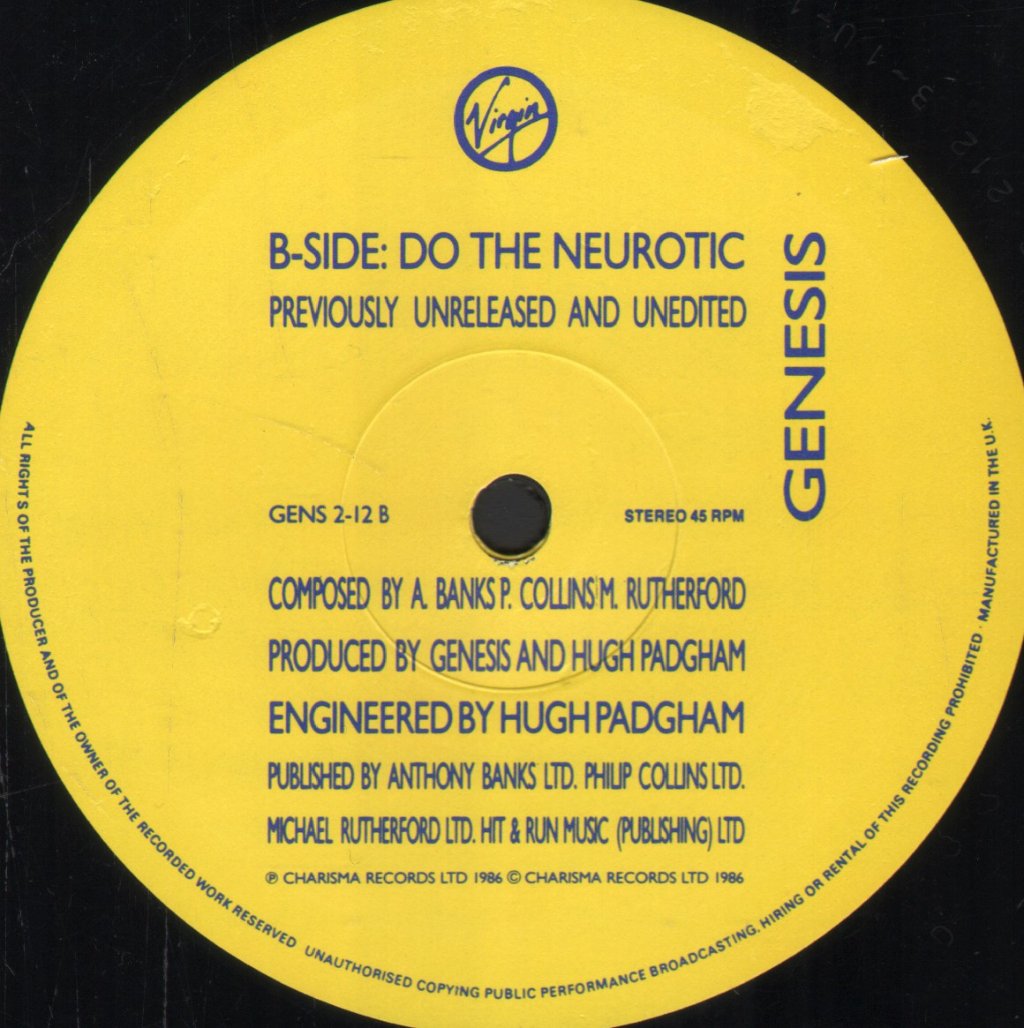 Genesis - In Too Deep - 12 Inch