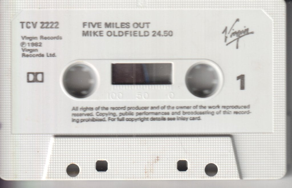 Mike Oldfield - Five Miles Out - Cassette