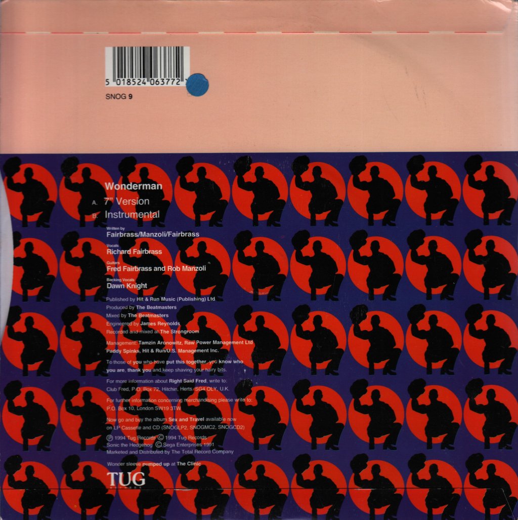Right Said Fred - Wonder Man - 7 Inch