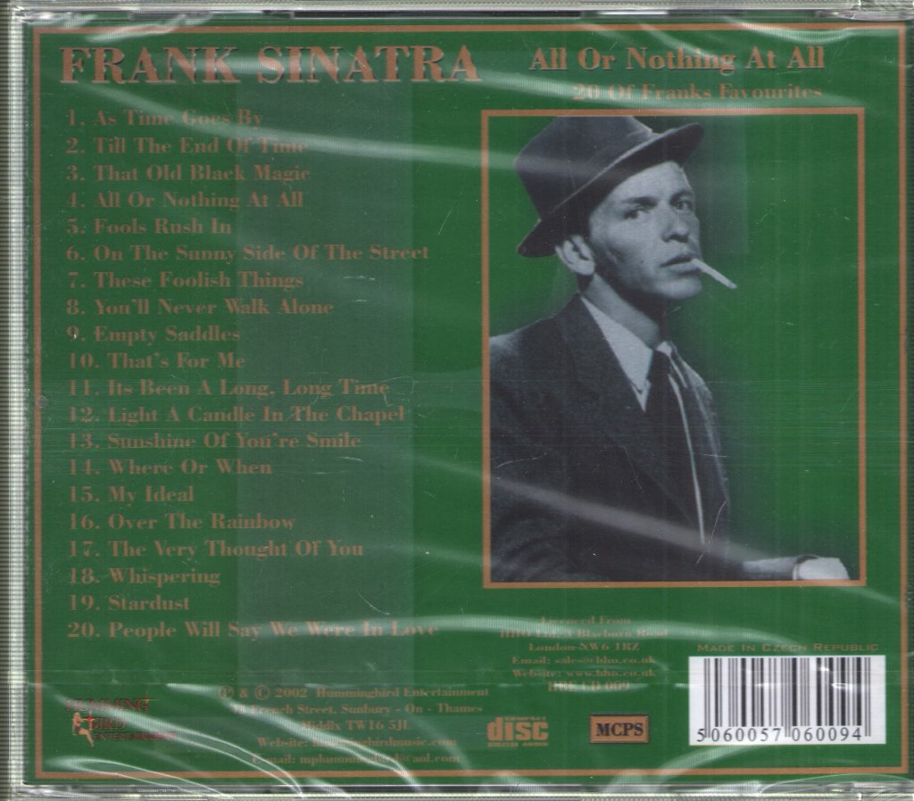 Frank Sinatra - All Or Nothing At All - Cd