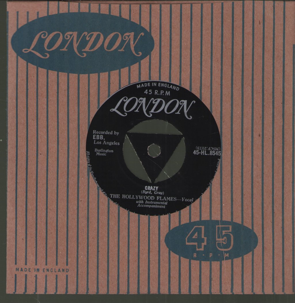 Hollywood Flames - Buzz-Buzz-Buzz / Crazy - 7 Inch