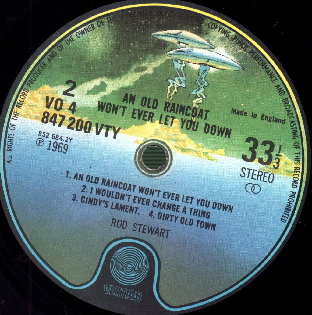 Rod Stewart - An Old Raincoat Won't Ever Let You Down - Lp