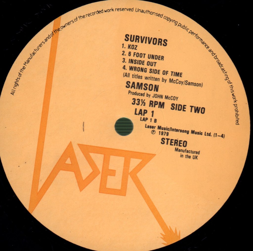 Samson (Nwobhm/Metal Group) - Survivors - Lp