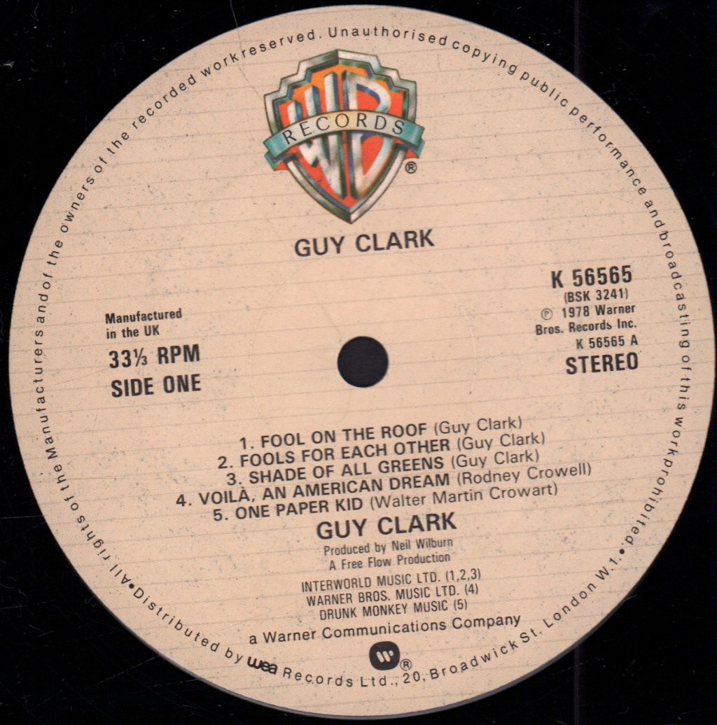 Guy Clark - Guy Clark - Lp