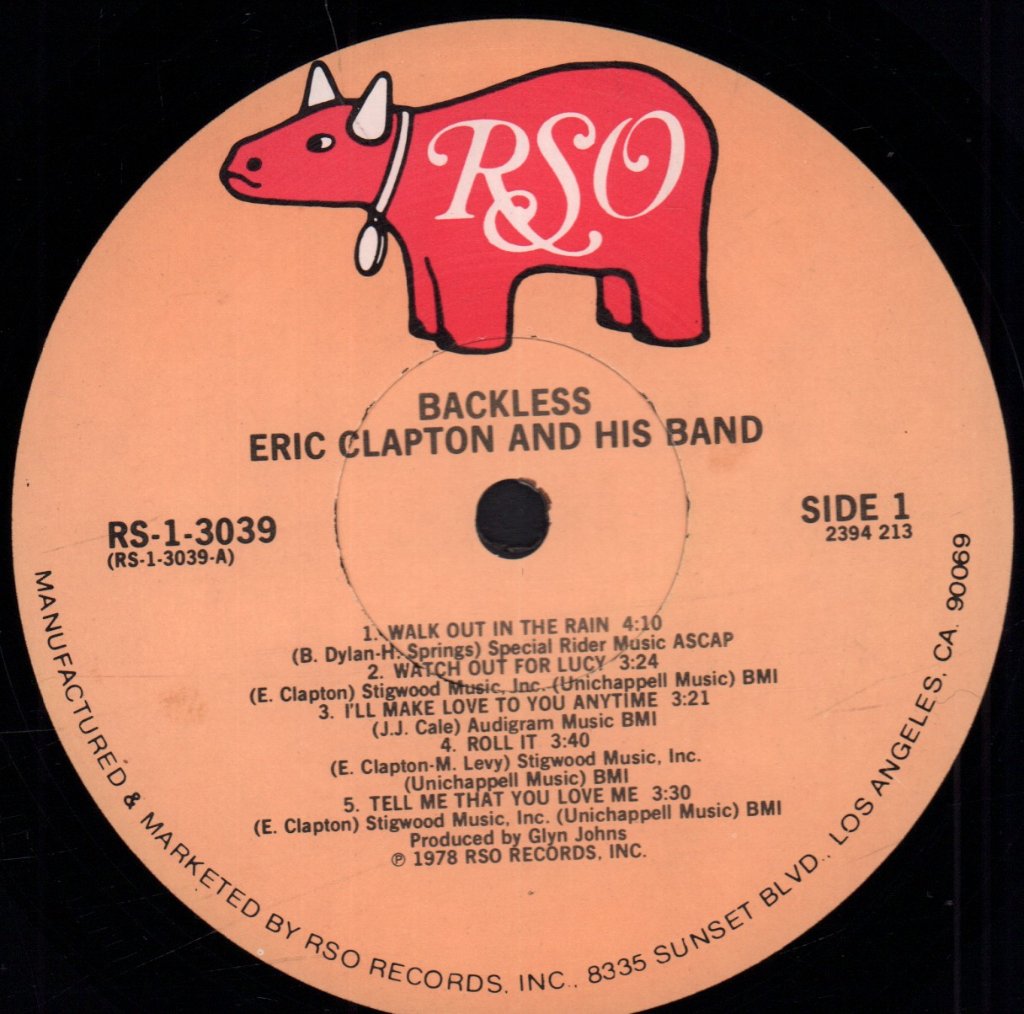 Eric Clapton - Backless - Lp