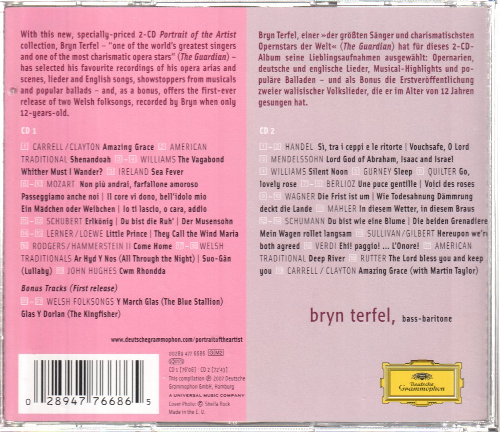 Bryn Terfel - A Song In My Heart - Double Cd