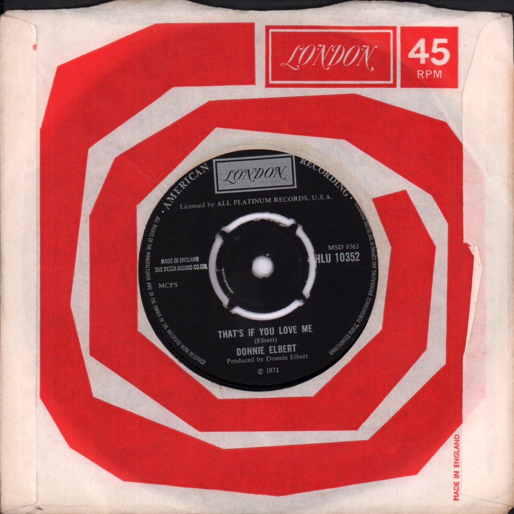 Donnie Elbert - Where Did Our Love Go - 7 Inch
