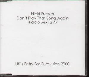 Nicki French - Don't Play That Song Again - Cdr