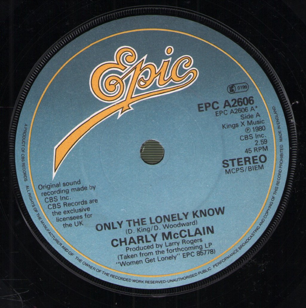 Charly Mcclain - Only The Lonely Know - 7 Inch